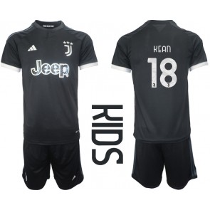 Juventus Moise Kean #18 Replica Third Stadium Kit for Kids 2023-24 Short Sleeve (+ pants)